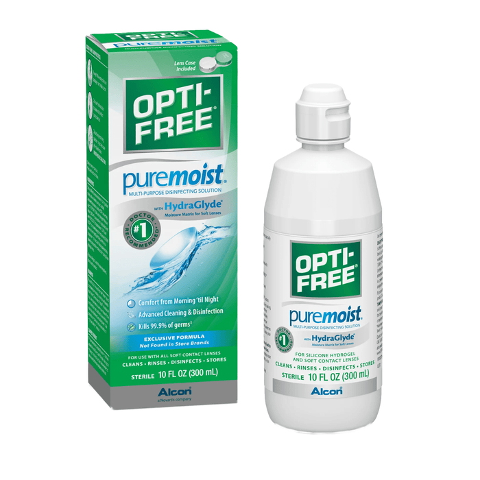 Opti-Free Pure Moist With Hydra Glyde Multi Purpose Disinfection Solution 10 Fl Oz by Pasteur Pharmacy