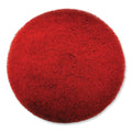 SC Johnson Professional EZ CARE Heavy Duty Scrub Pad, 20" Diameter, Red/Gray, 5/Carton