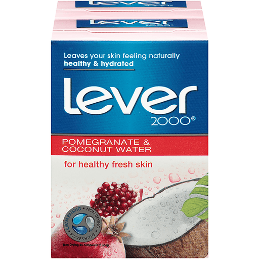Lever 2000 Pomegranate & Coconut Water Bar Soap 8 Oz. Wrapper by Pasteur Pharmacy