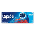 Ziploc Zipper Freezer Bags, 1 gal, 2.7 mil, 9.6" x 12.1", Clear, 28/Box