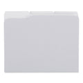 Universal Top Tab File Folders, 1/3-Cut Tabs: Assorted, Letter Size, 0.75" Expansion, Gray, 100/Box