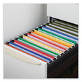 Universal Deluxe Reinforced Recycled Hanging File Folders, Letter Size, 1/3-Cut Tabs, Standard Green, 25/Box