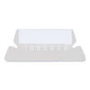 Universal Hanging File Folder Plastic Index Tabs, 1/5-Cut, Clear, 2.25" Wide, 25/Pack