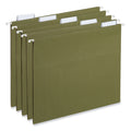 Universal Hanging File Folder Plastic Index Tabs, 1/5-Cut, Clear, 2.25" Wide, 25/Pack