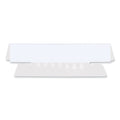 Universal Hanging File Folder Plastic Index Tabs, 1/3-Cut, Clear, 3.5" Wide, 25/Pack