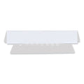 Universal Hanging File Folder Plastic Index Tabs, 1/3-Cut, Clear, 3.7" Wide, 50/Pack