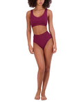 Steve Madden Womens Ribbed High-Waisted Brief Underwear SM02175 by Vanessa Jane