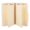 Universal Six-Section Classification Folders, 2 Dividers, 2" Expansion, Legal Size, Manila, 15/Box