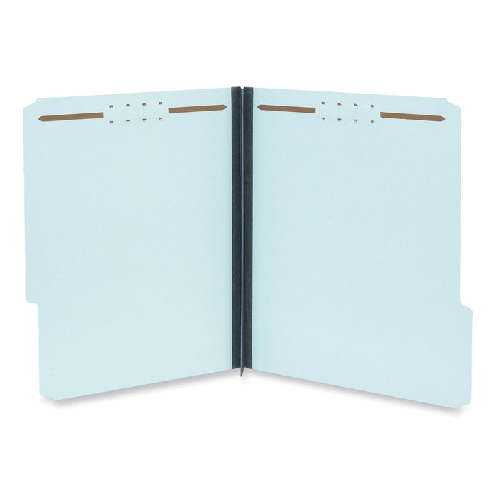 Universal Top Tab Classification Folders, 2" Expansion, Letter Size, Light Blue, 25/Box