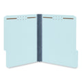 Universal Top Tab Classification Folders, 1" Expansion, Letter Size, Light Blue, 25/Box