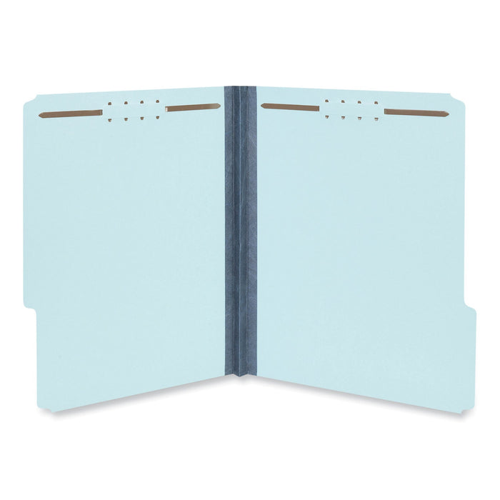 Universal Top Tab Classification Folders, 1" Expansion, Letter Size, Light Blue, 25/Box