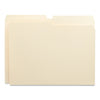 Universal Top Tab File Folders, 1/2-Cut Tabs: Assorted, Letter Size, 0.75" Expansion, Manila, 100/Box