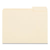 Universal Top Tab File Folders, 1/3-Cut Tabs: Right Position, Letter Size, 0.75" Expansion, Manila, 100/Box