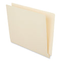 Universal Reinforced End Tab Fastener Folders, 2 Fasteners, Letter Size, Manila Exterior, 50/Box