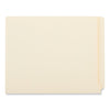 Universal Deluxe Reinforced End Tab Folders, 9" High Front, Straight Tabs, Letter Size, 0.75" Expansion, Manila, 100/Box