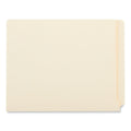 Universal Deluxe Reinforced End Tab Folders, 9" High Front, Straight Tabs, Letter Size, 0.75" Expansion, Manila, 100/Box