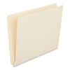 Universal Deluxe Reinforced End Tab Folders, Straight Tabs, Letter Size, 0.75" Expansion, Manila, 100/Box