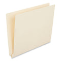 Universal Deluxe Reinforced End Tab Folders, Straight Tabs, Letter Size, 0.75" Expansion, Manila, 100/Box