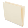 Universal Deluxe Reinforced End Tab Folders, Straight Tabs, Letter Size, 0.75" Expansion, Manila, 100/Box