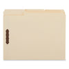 Universal Deluxe Reinforced Top Tab Fastener Folders, 2 Fasteners, Letter Size, Manila Exterior, 50/Box