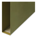 Universal Box Bottom Hanging File Folders, 1" Capacity, Letter Size, 1/5-Cut Tabs, Standard Green, 25/Box
