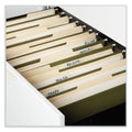 Universal Box Bottom Hanging File Folders, 2" Capacity, Legal Size, 1/5-Cut Tabs, Standard Green, 25/Box