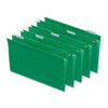 Universal Deluxe Bright Color Hanging File Folders, Legal Size, 1/5-Cut Tabs, Bright Green, 25/Box