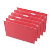 Universal Deluxe Bright Color Hanging File Folders, Legal Size, 1/5-Cut Tabs, Red, 25/Box