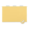 Universal Deluxe Bright Color Hanging File Folders, Legal Size, 1/5-Cut Tabs, Yellow, 25/Box