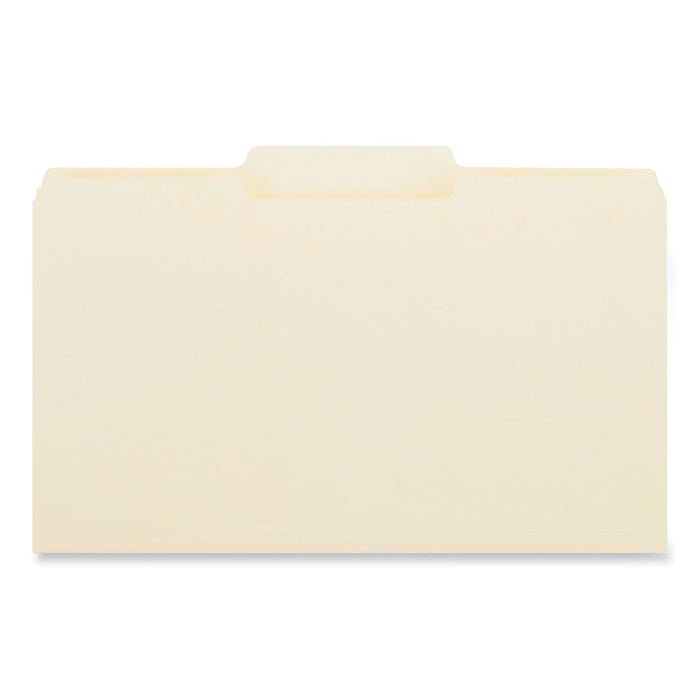 Universal Top Tab File Folders, 1/3-Cut Tabs: Center Position, Legal Size, 0.75" Expansion, Manila, 100/Box