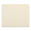 Universal Double-Ply Top Tab Manila File Folders, 1/5-Cut Tabs: Assorted, Letter Size, 0.75" Expansion, Manila, 100/Box