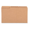 Universal Reinforced Kraft Top Tab File Folders, 1/3-Cut Tabs: Assorted, Legal Size, 0.75" Expansion, Brown, 100/Box