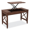Alera Sit-to-Stand Table Desk, 47.25" x 23.63" x 29.5" to 43.75", Modern Walnut