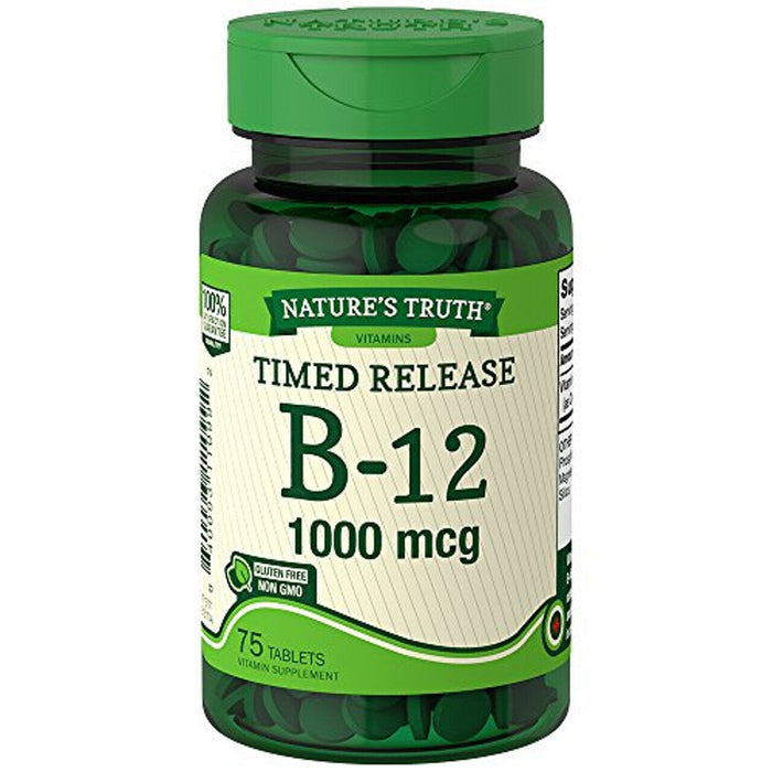 Nature's Truth Time Released 1000 Mcg Vitamin B-12 75 Tablets by Pasteur Pharmacy