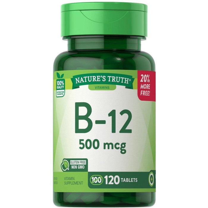 Nature's Truth Vitamin B 12, 500 Mcg, Tablets by Pasteur Pharmacy