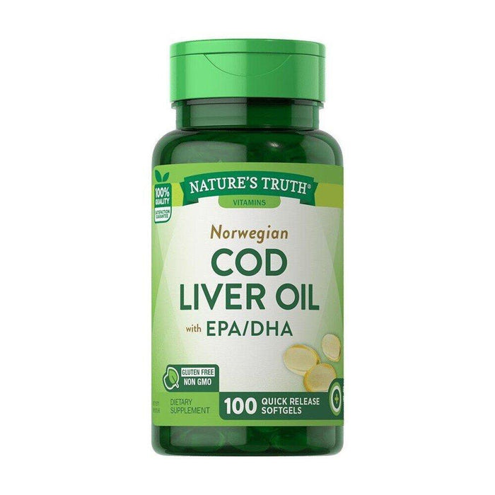 Nature's Truth Norwegian Cod Liver Oil With EPA / DHA by Pasteur Pharmacy