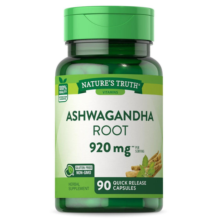 Nature's Truth Quick Release Capsules 920 Mg Ashwagandha Root by Pasteur Pharmacy