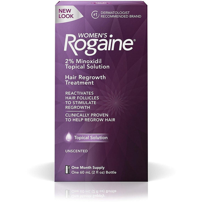 Women's Rogaine 2% Minoxidil Topical Solution – Hair Regrowth Treatment, 1 Month Supply by Pasteur Pharmacy