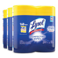 LYSOL Disinfecting Wipes, 7 x 7.25, Lemon and Lime Blossom, 80 Wipes/Canister, 2 Canisters/Pack