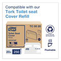Tork Toilet Seat Cover Dispenser, 16 x 3 x 11.5, White, 12/Carton