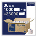 Tork Advanced High Capacity Bath Tissue, Septic Safe, 2-Ply, White, 1,000 Sheets/Roll, 36/Carton
