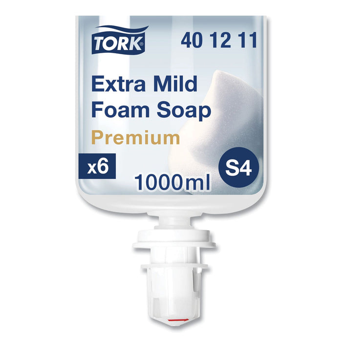 Tork Premium Extra Mild Foam Soap, Unscented, 1 L, 6/Carton