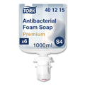 Tork Premium Antibacterial Foam Soap, Unscented, 1 L, 6/Carton