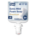 Tork Premium Extra Mild Foam Soap, Sensitive Skin, Unscented, 1 L, 6/Carton