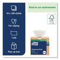 Tork Cleaning Cloth, 8.46 x 16.13, White, 100 Wipes/Box, 10 Boxes/Carton