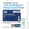 Tork PeakServe Continuous Recessed Cabinet Hand Towel Adapter, 14.37 x 4.29 x 17.72, White