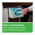 Tork Small Bracket Wiper Dispenser, 8.42 x 4.22 x 5.74, White