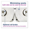 Tork Elevation Bath Tissue Mini-Jumbo Roll Twin Dispenser, 17 x 5.69 x 10.13, Black