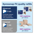 Tork Xpressnap Fit Napkin Dispenser, Countertop, 4.8 x 12.8 x 5.6, Black