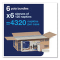Tork Xpressnap Fit Interfold Dispenser Napkins, 2-Ply, 6.5 x 8.39, White, 120/Pack, 36 Packs/Carton